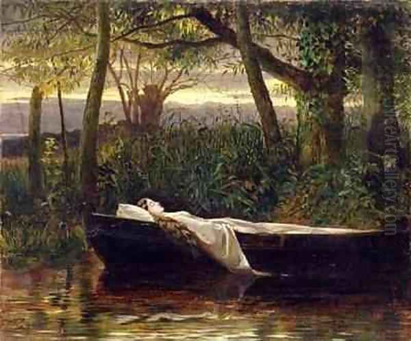 The Lady of Shalott 2 Oil Painting by Walter Crane