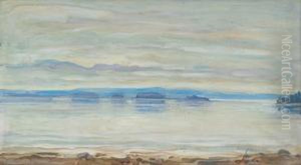 Morning In Ruovesi Oil Painting by Akseli Gallen-Kallela