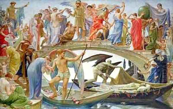 The Bridge of Life 2 Oil Painting by Walter Crane