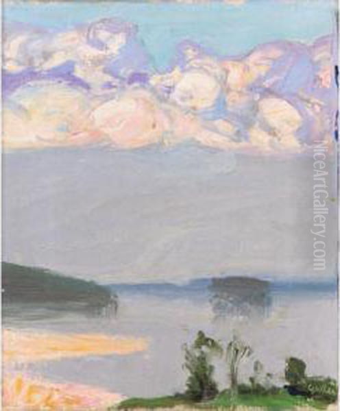 Ukkospilvi (thunder Cloud) Oil Painting by Akseli Gallen-Kallela