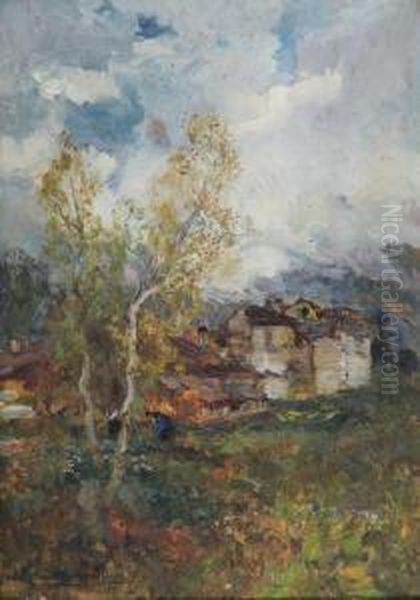 Valsesia Oil Painting by Riccardo Galli