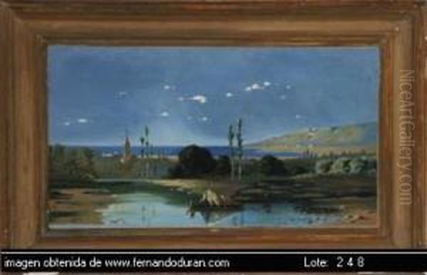 Untitled Oil Painting by Baldomero Galofre Y Gimenez