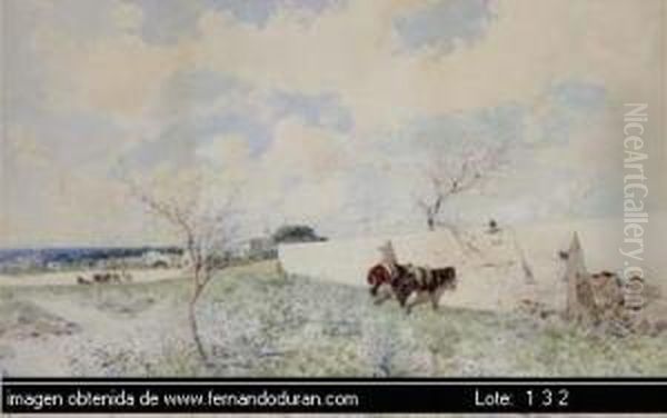 Senza Titolo Oil Painting by Baldomero Galofre Y Gimenez