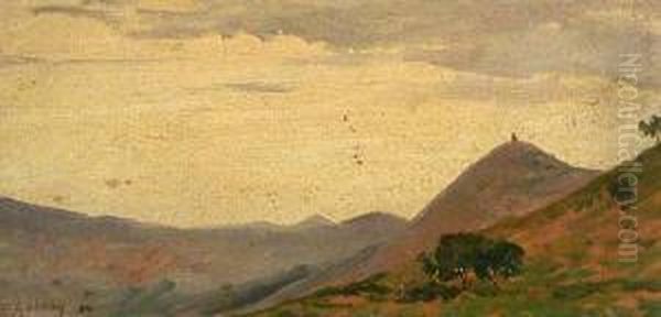 Paisaje. Oil Painting by Enrique Galwey Y De Garcia