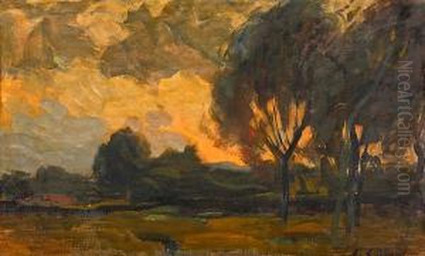 Paisaje Oil Painting by Enrique Galwey Y De Garcia