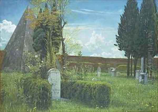 The Grave of Shelley Oil Painting by Walter Crane