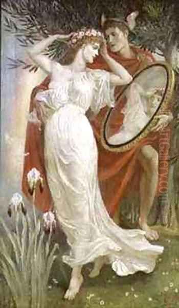 Art And Life Oil Painting by Walter Crane