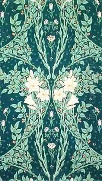 Francesca wallpaper design Oil Painting by Walter Crane