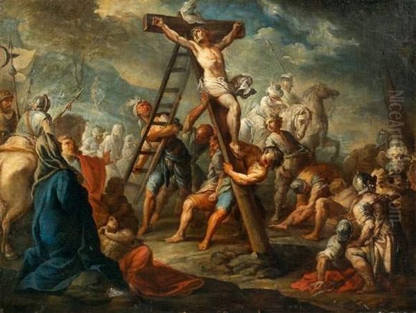 La Crucifixion Oil Painting by Jacques Gamelin