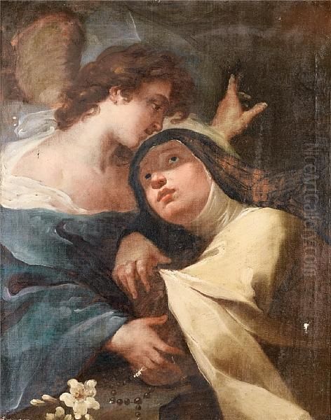 The Ecstasy Of Saint Margaret Of Cortona Oil Painting by Ubaldo Gandolfi