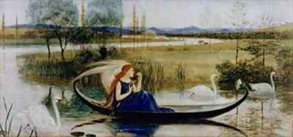 My Soul is an Enchanted Boat Oil Painting by Walter Crane