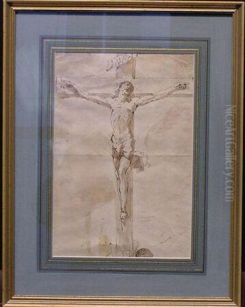 Crucifixion Oil Painting by Ubaldo Gandolfi