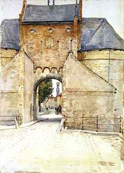 The Gate Tower Oil Painting by Walter Crane