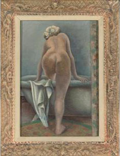 The Bather Oil Painting by Emil Ganso