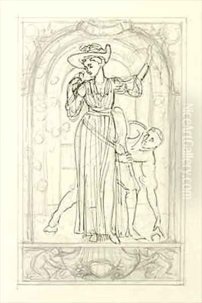 Preparatory drawing for a calendar 2 by Walter Crane