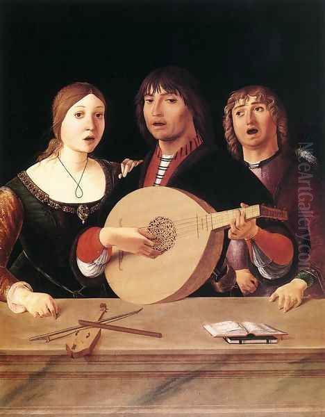 Concert 1485-95 Oil Painting by Lorenzo Costa