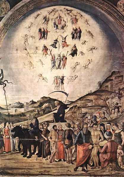 The Triumph of Death 1490 Oil Painting by Lorenzo Costa