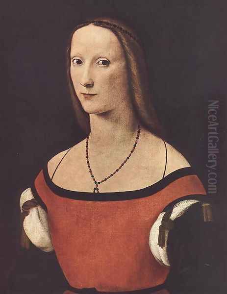 Portrait of a Woman 1500-06 Oil Painting by Lorenzo Costa