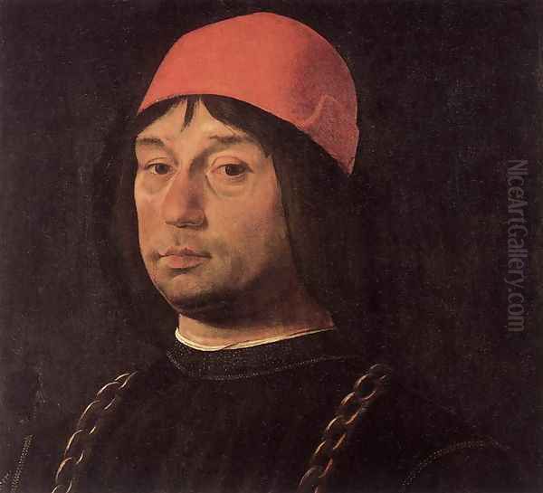 Portrait of Giovanni Bentivoglio c. 1492 Oil Painting by Lorenzo Costa