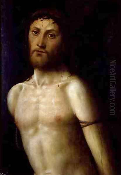 Christ Tied to the Column Oil Painting by Lorenzo Costa