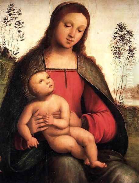 Virgin and Child Oil Painting by Lorenzo Costa