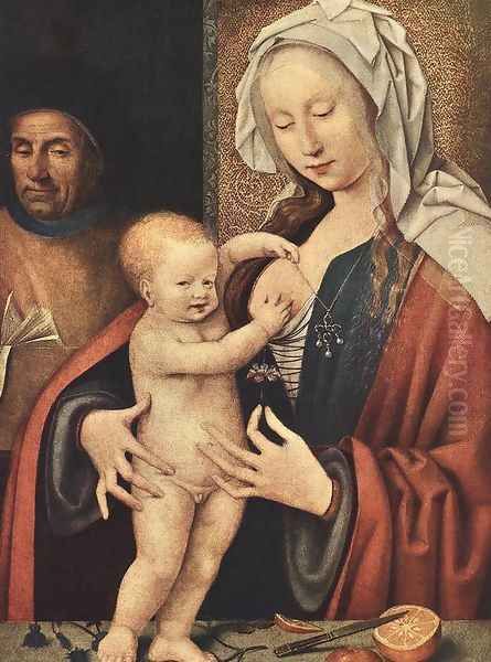 The Holy Family Oil Painting by Joos Van Cleve