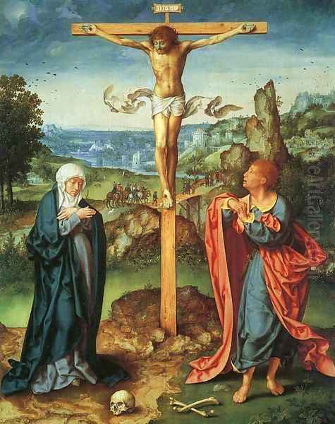 Crucifixion, 1525 Oil Painting by Joos Van Cleve