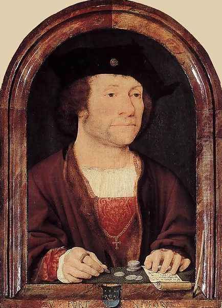 Portrait of Anthonis van Hilten Oil Painting by Joos Van Cleve