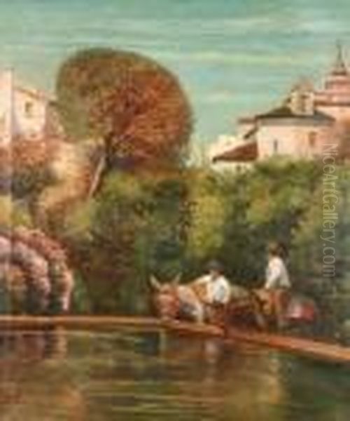 Rodriguiez . Oil Painting by Manuel Garcia y Rodriguez