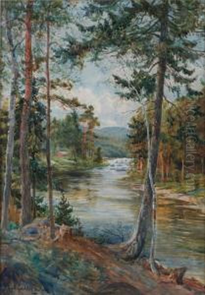 Signerad Anna Gardell-ericson Oil Painting by Anna Gardell-Ericson