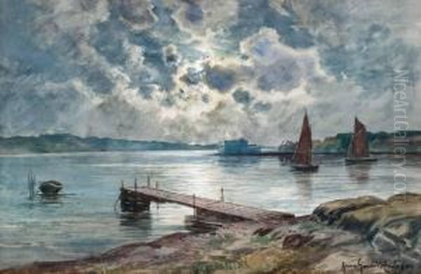 Motiv Fran Marstrand Oil Painting by Anna Gardell-Ericson