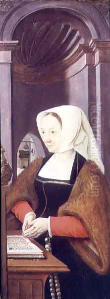 Wife of a Donor Oil Painting by Joos Van Cleve