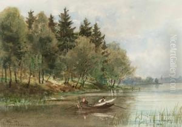 Djurgardsbrunn Oil Painting by Anna Gardell-Ericson