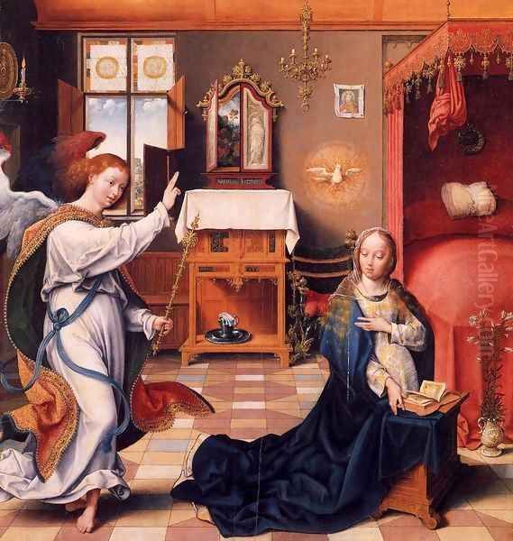 The Annunciation Oil Painting by Joos Van Cleve