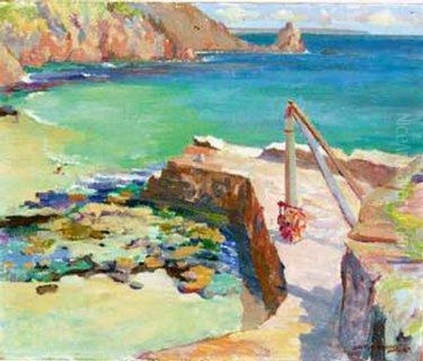 Lamorna Cove, Low Tide by Stanley Horace Gardiner