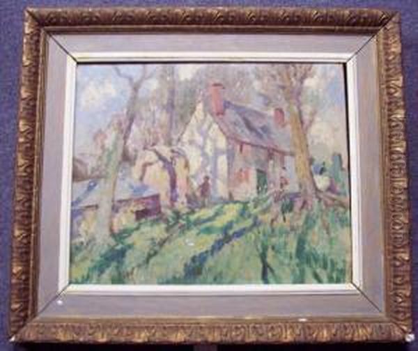 House With Figure by Stanley Horace Gardiner