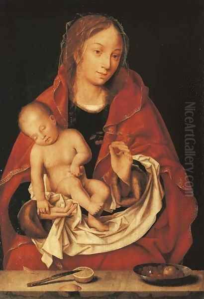 The Madonna and Child 2 Oil Painting by Joos Van Cleve