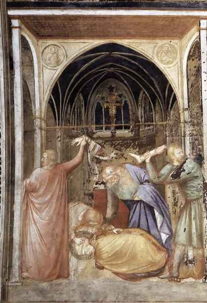 Martyrdom of St Stanislas c. 1338 Oil Painting by Puccio Capanna