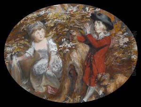 The Eyre Children Oil Painting by Daniel Gardner