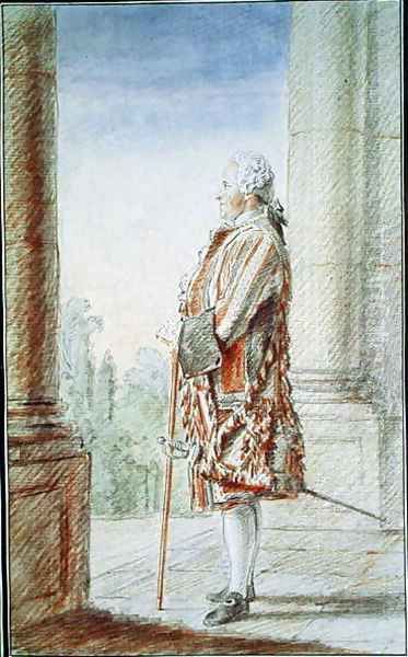 Monsieur Beller, 1760 Oil Painting by Louis Carrogis Carmontelle