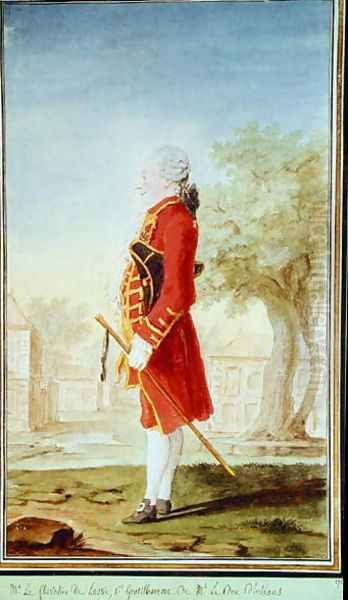 Charles-Antoine-Renaud de Lastic (b.1713) Chevalier de Malte, 1769 Oil Painting by Louis Carrogis Carmontelle