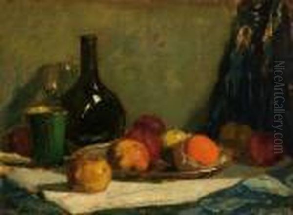 Still Life With Potatoes Oil Painting by Salomon Garf