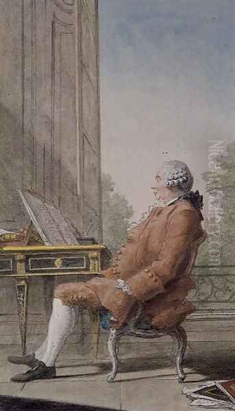 David Hume (1711-76) Oil Painting by Louis Carrogis Carmontelle