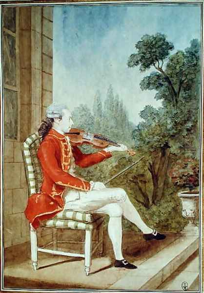 Chevalier du Dreneuc, 1765 Oil Painting by Louis Carrogis Carmontelle