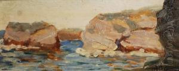 Paesaggio Marino Oil Painting by Alfredo Ubaldo Gargani