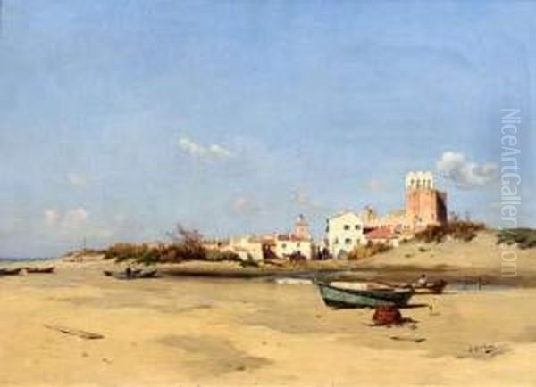 Les Saintes-maries-de-la-mer Oil Painting by Joseph Garibaldi