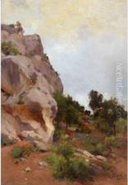 Paysage Provencal. Oil Painting by Joseph Garibaldi