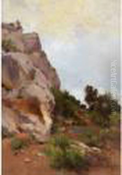 Paysage Provencal Oil Painting by Joseph Garibaldi