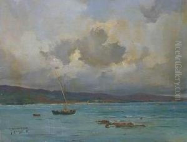 < Marine >. Oil Painting by Joseph Garibaldi