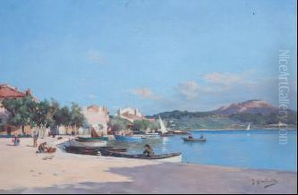 Sanary Oil Painting by Joseph Garibaldi